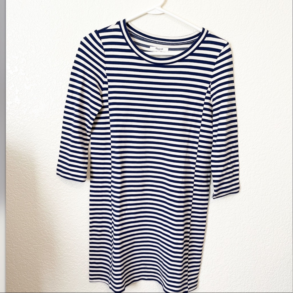 Madewell Striped Shift Dress - Picture 2 of 4